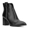 Torgeis Womens Daralyn Block Heel Booties In Black