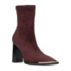 Torgeis Womens Katya Block Heel Dress Boots In Burgundy