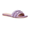 Torgeis Miya Crystal Embellished Slide Sandal In Purple