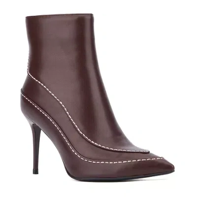 Torgeis Womens Sophie Heeled Stiletto Heel Booties In Brown