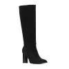 Torgeis Womens Treasure Stacked Heel Dress Boots In Black