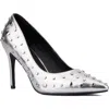 Torgeis Zoelle Studded Pump In Silver