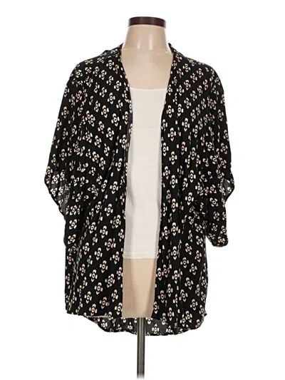 Pre-owned Tori Praver Kimono In Black