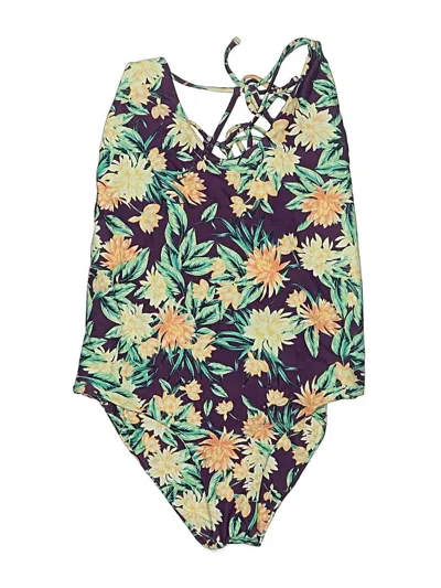 Pre-owned Tori Praver One Piece Swimsuit In Green