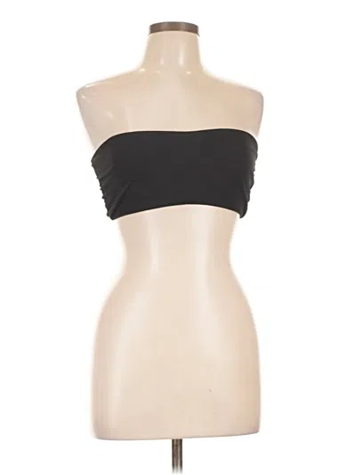 Pre-owned Tori Praver Sleeveless Top Black Strapless Neckline Tops