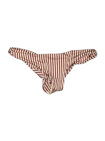 Pre-owned Tori Praver Swimsuit Bottoms In Burgundy