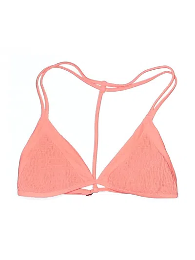 Pre-owned Tori Praver Swimsuit Top Pink Swimwear