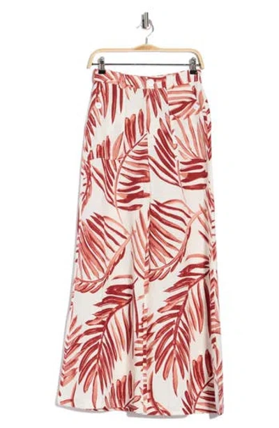 Tori Richard A New Leaf Maybelle Wide Leg Linen Blend Pants In Multi