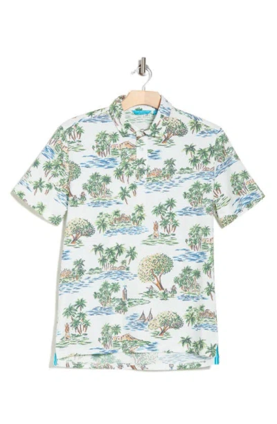 Tori Richard Aloha Toile Short Sleeve Shirt In Natural