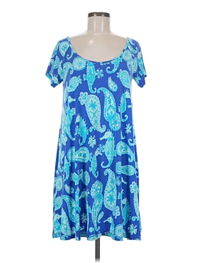 Pre-owned Tori Richard Casual Dress In Blue