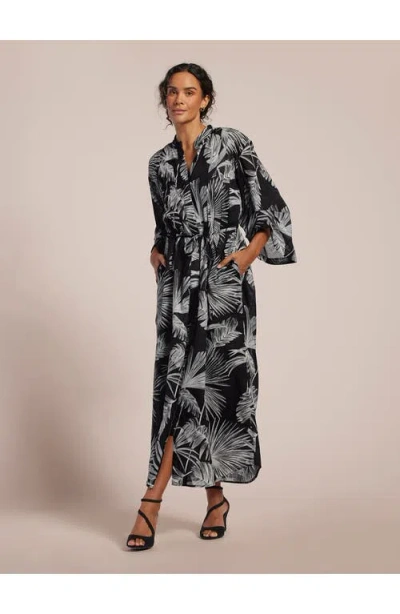 Tori Richard Chalk A Lot Hyacinth Dress In Black