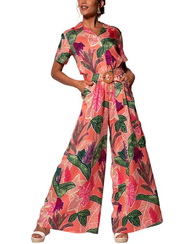 Tori Richard Charla Jumpsuit In Orange