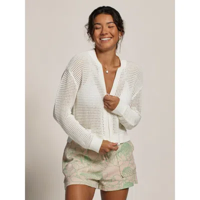 Tori Richard Clubhouse Knits Umi Cardigan In White