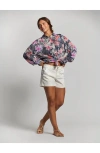 Tori Richard Coral Bloom Leslie Top In Multi