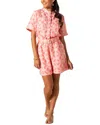 Tori Richard Desi Romper In Pink