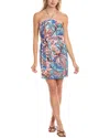 Tori Richard Express Yourself Poppy Mini Dress In Blue