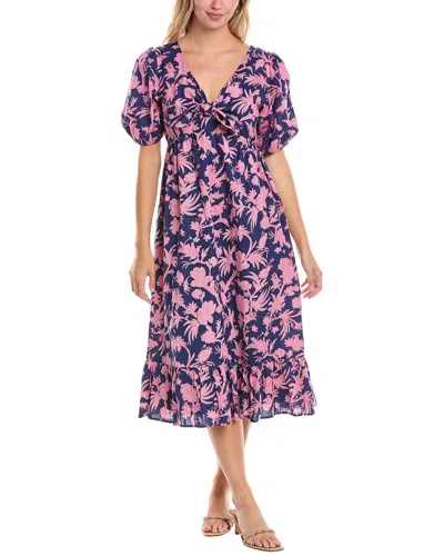 Tori Richard Feel The Love Sable Maxi Dress In Blue