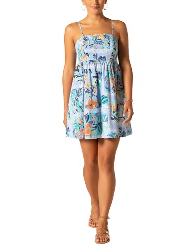 Tori Richard Fira Babydoll Dress In Blue
