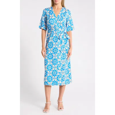 Tori Richard Flowrie Maika Dress In Blue