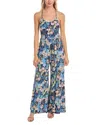 Tori Richard Friends & Anemones Brady Jumpsuit In Blue