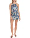 Tori Richard Friends & Anemones Prudence Romper In Blue