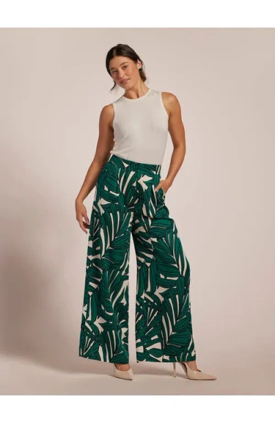 Tori Richard Fronds Forever Clementine Pant In Green