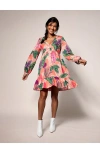 Tori Richard Garden Island Hana Dress In Peach