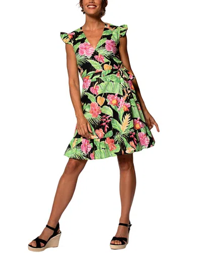 Tori Richard Henrietta Wrap Dress In Multi