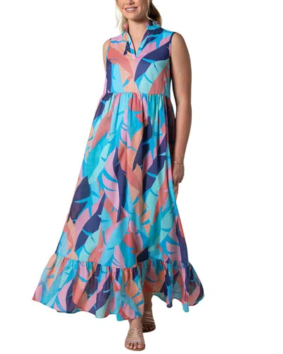 Tori Richard Iman Sun Dress In Blue