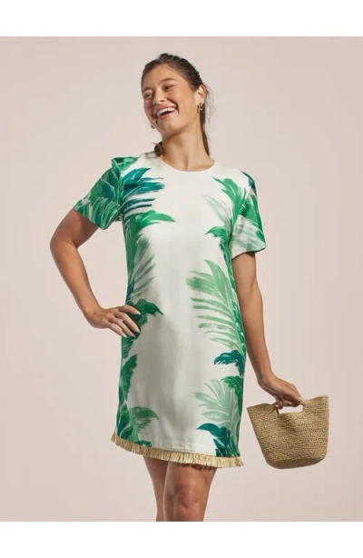 Tori Richard Leaves On The Side Rosalind Dress In Green