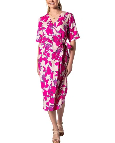 Tori Richard Maika Wrap Dress In Pink