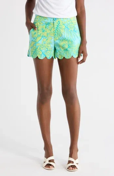 Tori Richard Manoa Valley Sloane Shorts In Blue