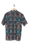 Tori Richard Morris Sea Short Sleeve Cotton Button-up Shirt In Black
