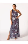 Tori Richard Oasis Phillipa Dress In Navy