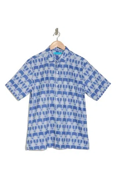 Tori Richard Palm Adore Short Sleeve Button-up Camp Shirt In Freesia