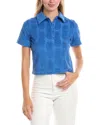 Tori Richard Pineapple Bungalow Charlene Top In Blue