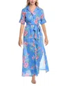 Tori Richard Rock A Hula Sanna Maxi Dress In Blue