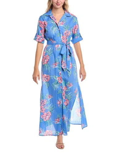 Tori Richard Rock A Hula Sanna Maxi Dress In Blue