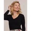 Tori Richard Sleek Knits Yari Top In Black