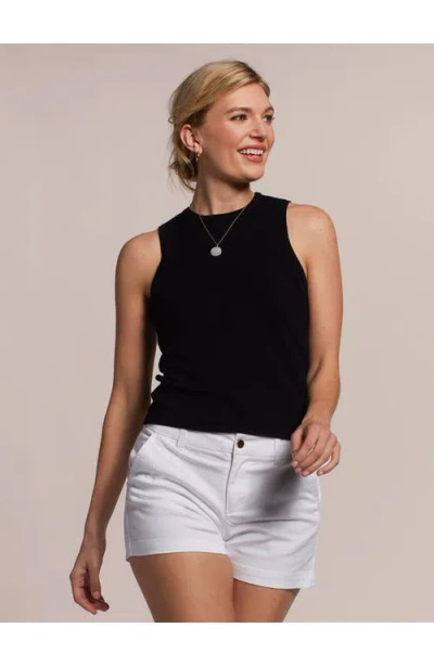 Tori Richard Sleek Knits Zhandra Tank In Black
