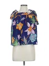 Tori Richard Sleeveless Blouse In Blue