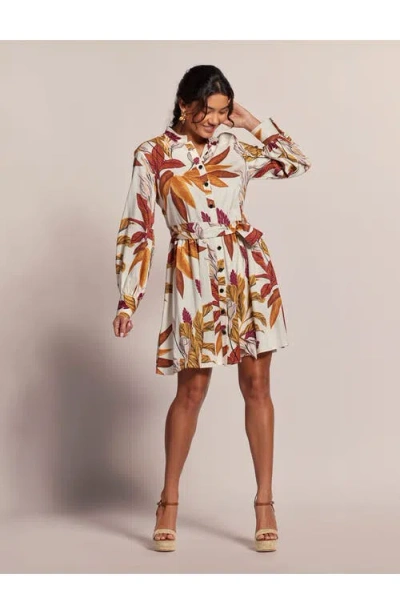 Tori Richard Something About Lily Posy Dress In Neutral