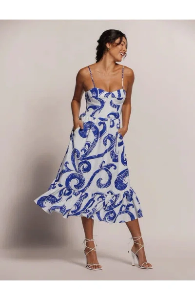 Tori Richard Splash Dance Donna Dress In White