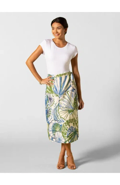Tori Richard Sunrise Jacque Skirt In French Blue