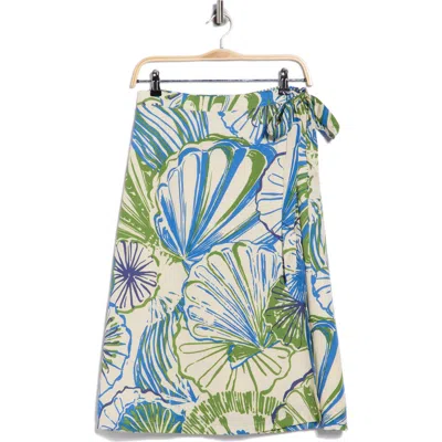 Tori Richard Sunrise Jacque Wrap Skirt In Multi
