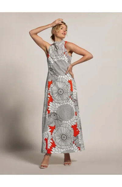 Tori Richard Tabu Florence Dress In Gray