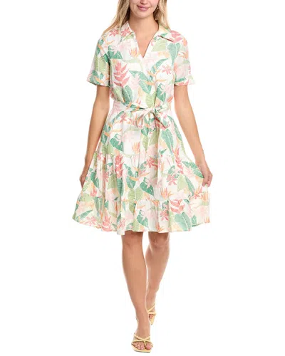 Tori Richard Takes 2 To Mango Devon Linen-blend Shirtdress