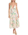 Tori Richard Takes 2 To Mango Heidi Linen-blend Maxi Dress