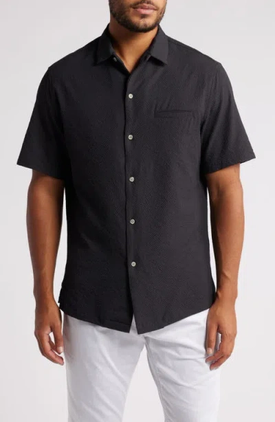 Tori Richard The Lanai Short Sleeve Button-up Shirt In Black