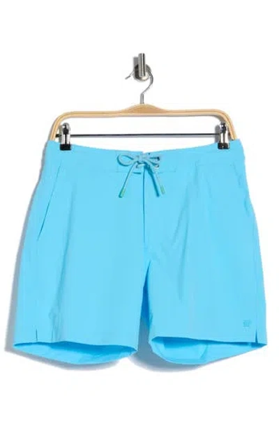 Tori Richard Tradewind Swim Trunks In Blue